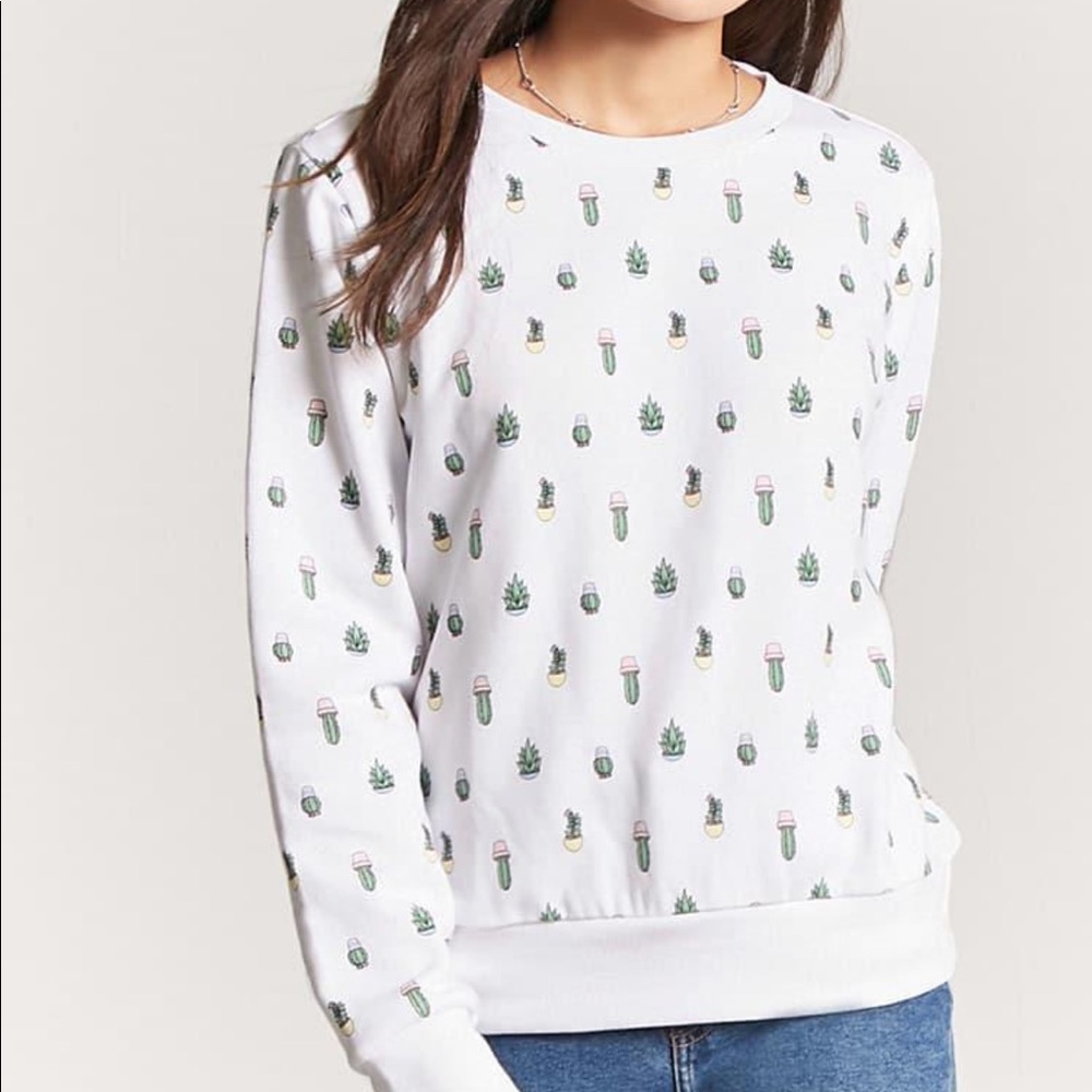 Cactus crewneck sweatshirt